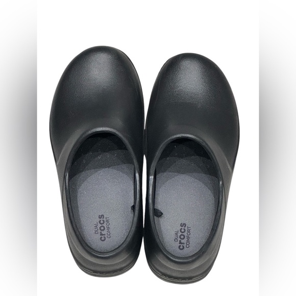 Dual Crocs Comfort Women’s Black Neria Slip-On Clogs: Size 7 - Picture 6 of 11